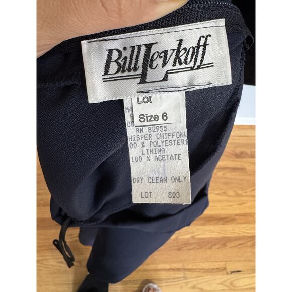 VTG Bill Levkoff Whimsigoth 2 Piece Set Skirt Cropped Top Navy Vamp Fairy Sz 6 - Picture 14 of 14